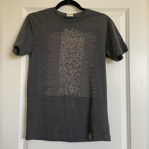Typographia Charcoal Grey En-Joy T-Shirt - Picture 1 of 11